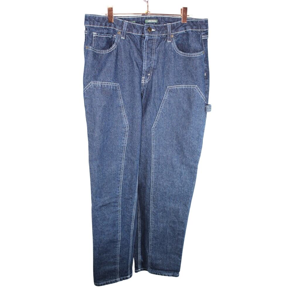 Wild Fable High Rise Straight Carpenter Coffin Dark Denim Jeans Whimsy Goth 12